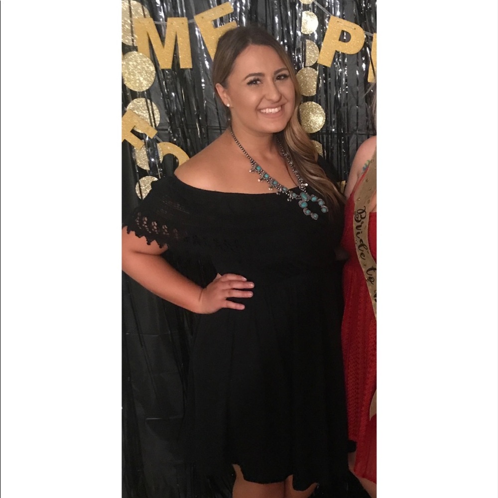 Torrid Black Off the Shoulder Dress